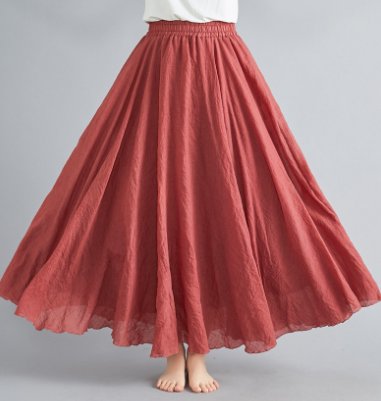 Sofia | Elegante e Fluida Maxi Gonna Boho a Vita Alta in Cotone 5