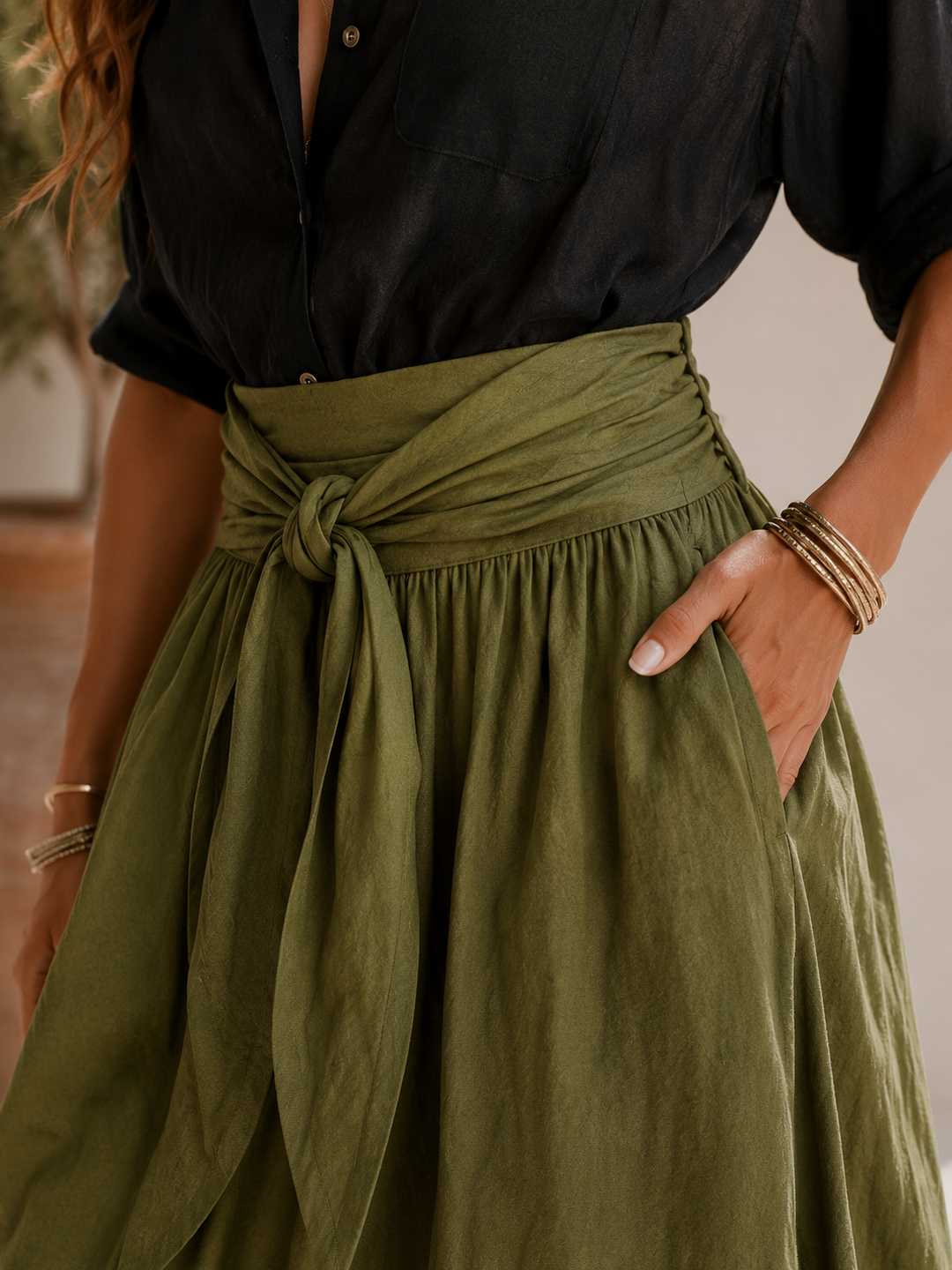 Sofia | Elegante e Fluido Completo da Donna con Gonna Lunga 6