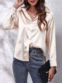 Camilla | Camicia in Raso Elegante dal Taglio Fluido