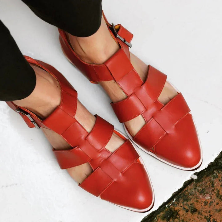 Sofia | Eleganti e Comodi Sandali Donna Bassi Intrecciati per Stile e Comfort 0