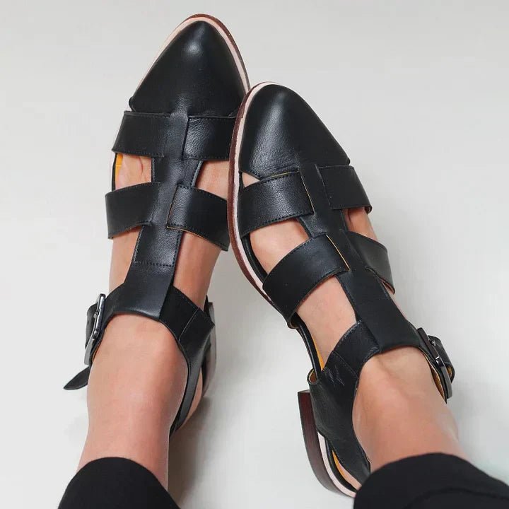 Sofia | Eleganti e Comodi Sandali Donna Bassi Intrecciati per Stile e Comfort 2