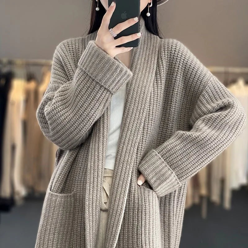 Solea | Cardigan Donna Elegante Lungo Ampia Vestibilità Traspirante 1