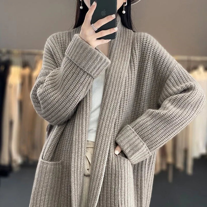Solea | Cardigan Donna Elegante Lungo Ampia Vestibilità Traspirante 1