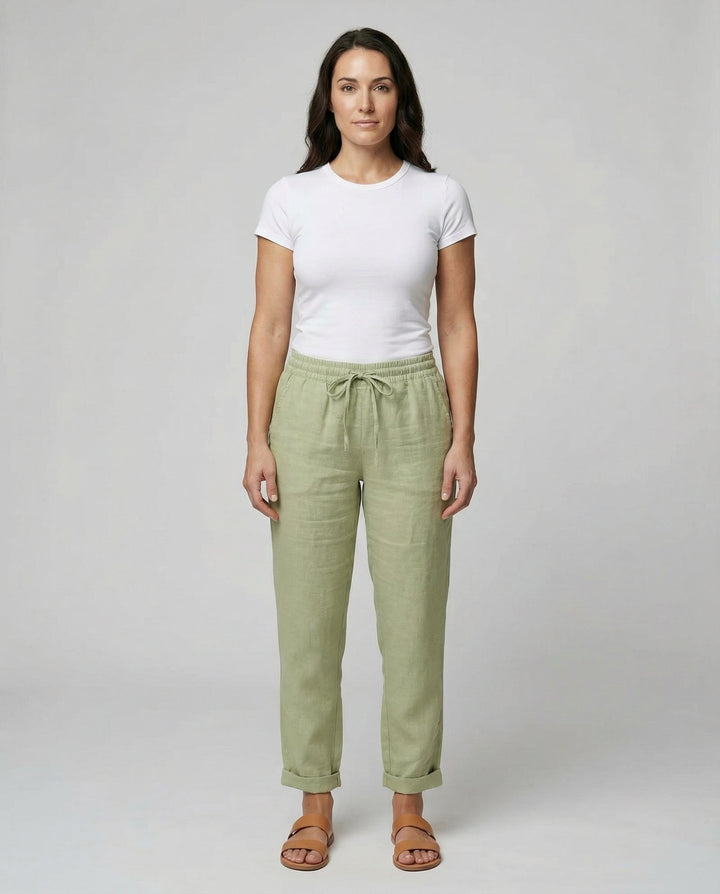 Soleil | Eleganti e Leggeri Pantaloni da Donna in Lino 0