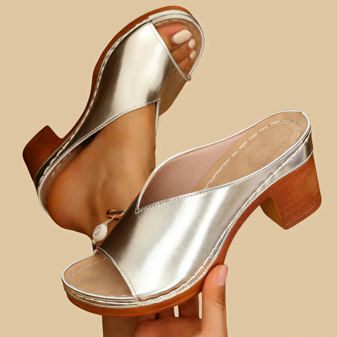 Sophia | Eleganti e comodi sandali estivi da donna con tacco 1