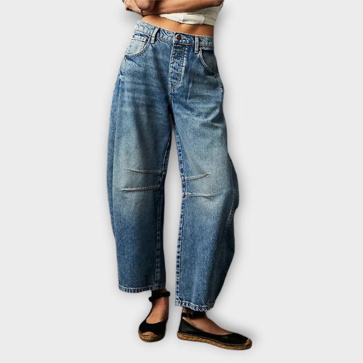 Sophia | Jeans comodi e classici a gamba larga 1