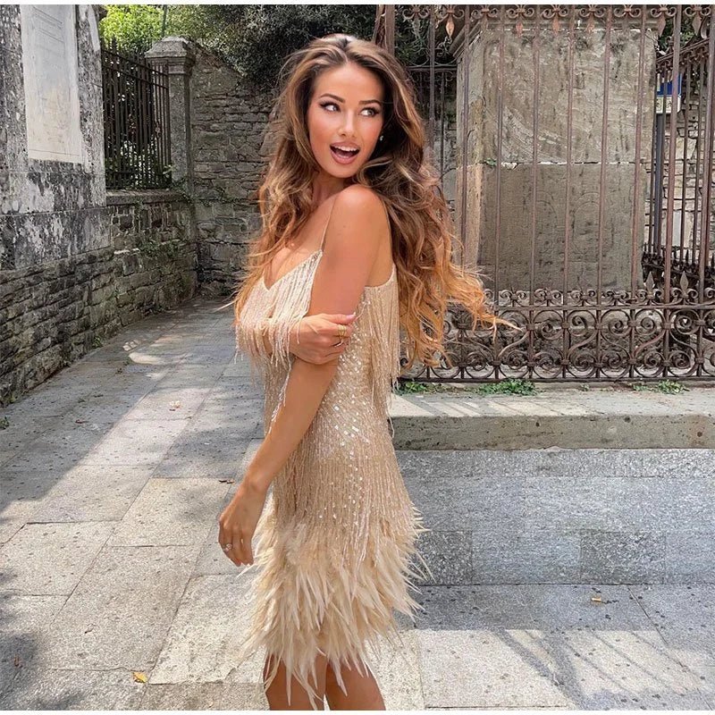 Sophie | Abito da cocktail elegante, scintillante e moderno 8