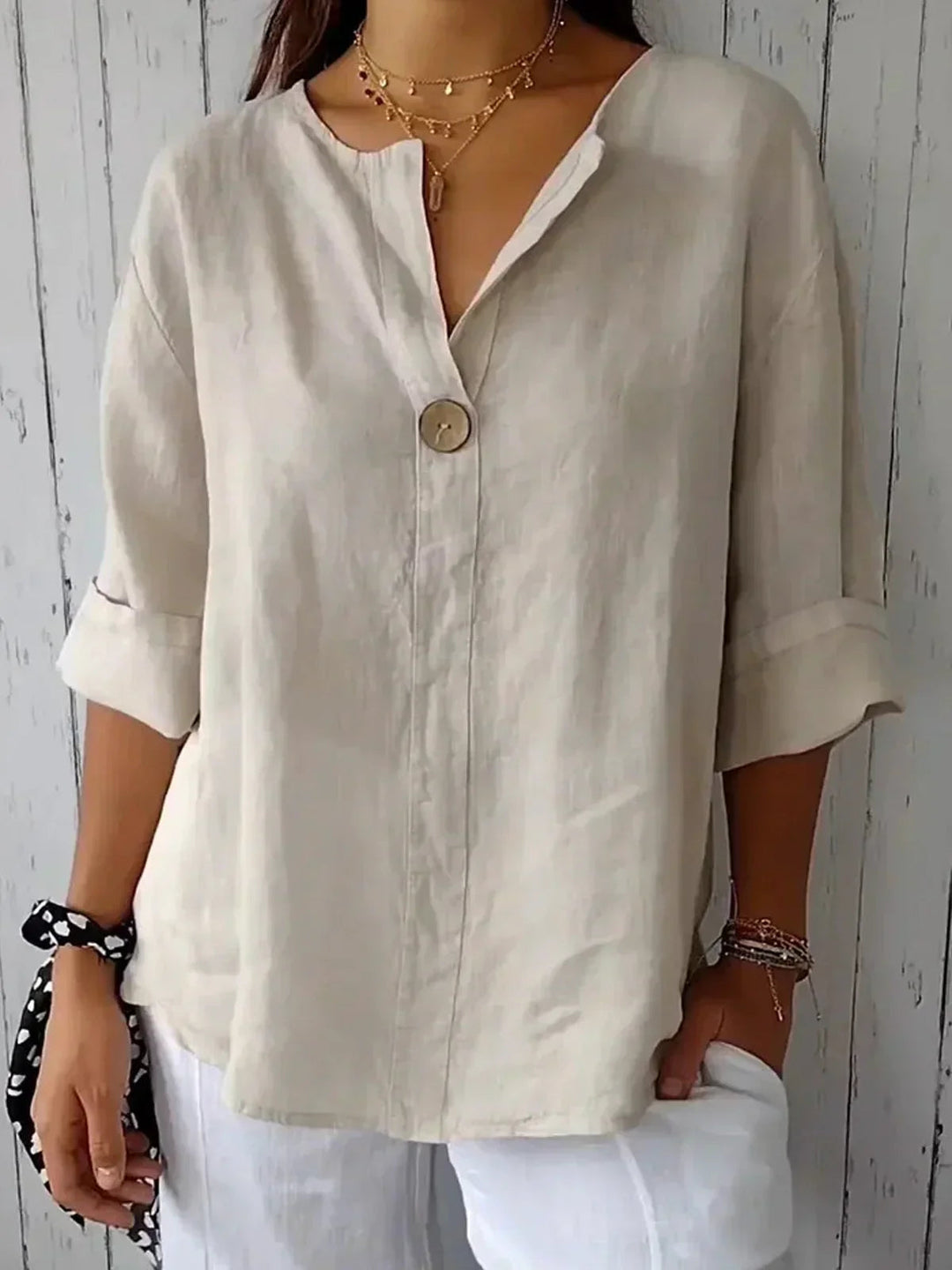 Sophie | Camicetta casual da donna con scollo a V 0