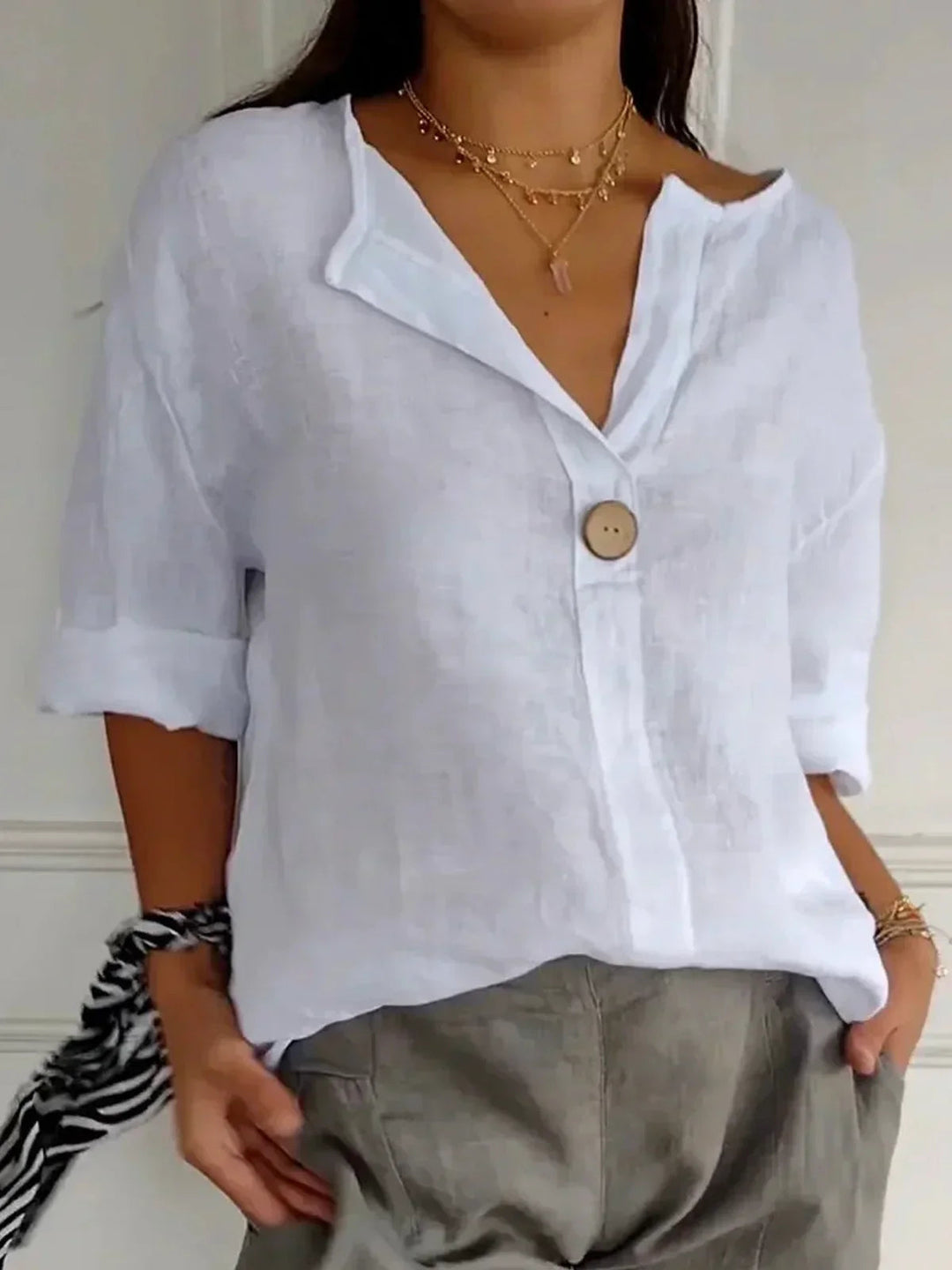 Sophie | Camicetta casual da donna con scollo a V 4