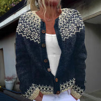 Franziska | Warmer und bequemer Grobstrick-Cardigan  
