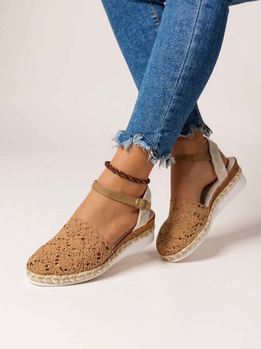 Sophie | Eleganti sandali estivi boho realizzati in tessuto all'uncinetto 1