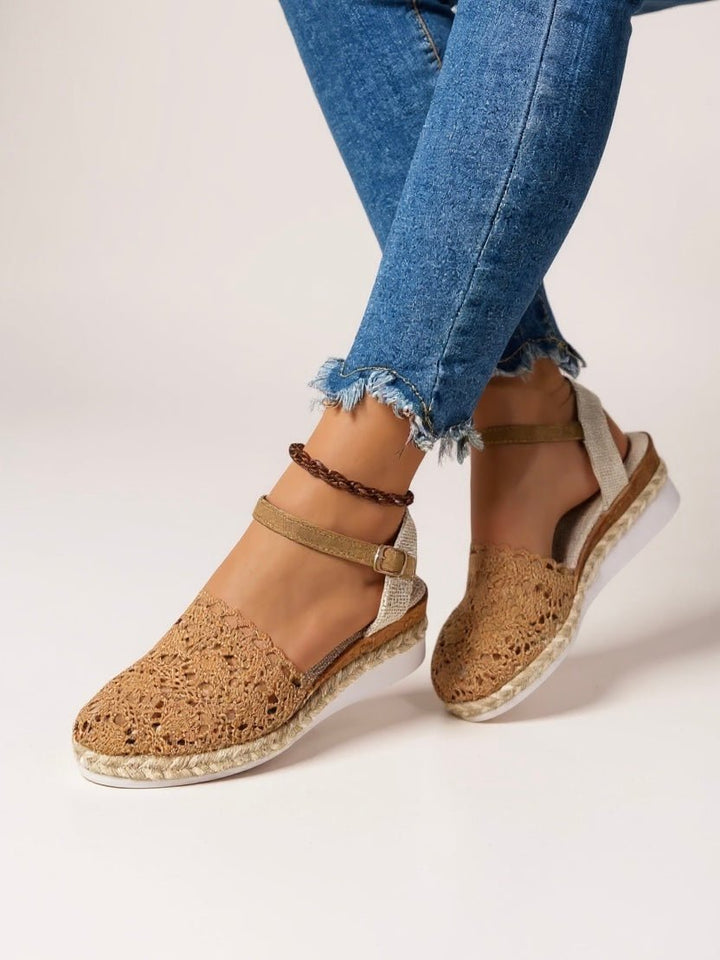 Sophie | Eleganti sandali estivi boho realizzati in tessuto all'uncinetto 1