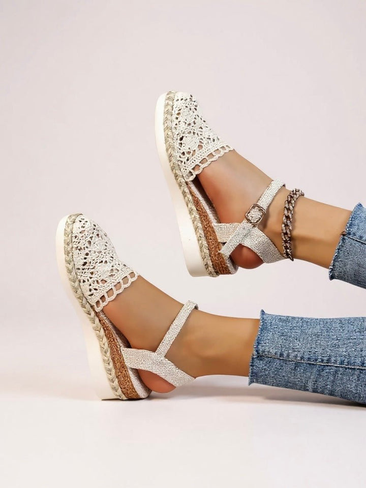Sophie | Eleganti sandali estivi boho realizzati in tessuto all'uncinetto 5
