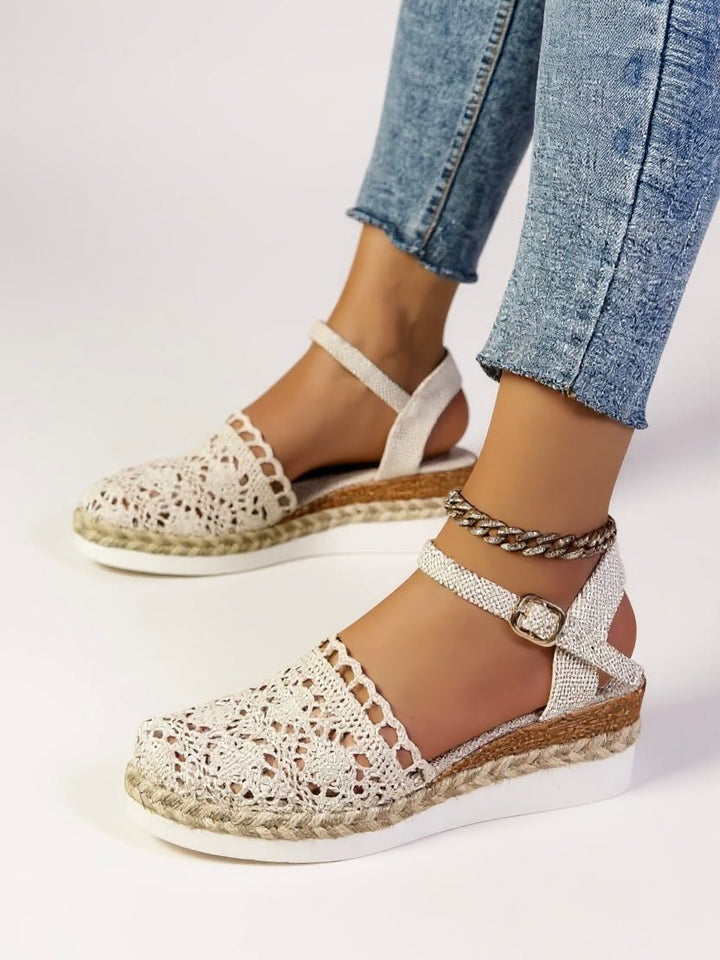 Sophie | Eleganti sandali estivi boho realizzati in tessuto all'uncinetto 7
