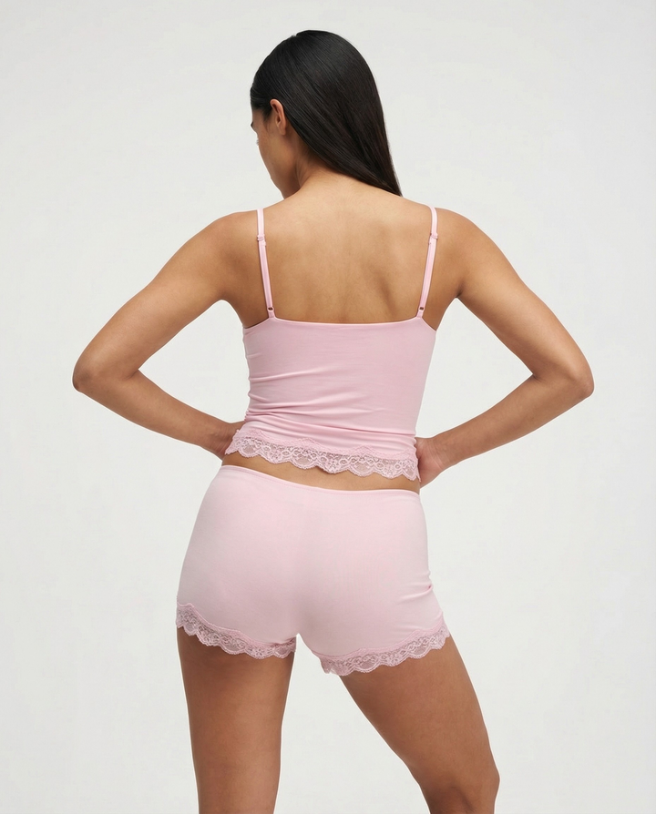 Sorella | Elegante e Morbido Pigiama Donna in Pizzo con Spalline Regolabili 4