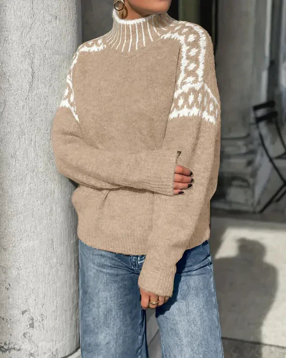 Stephanie | Elegante e caldo maglione a nido d'ape a doppia maglia 7