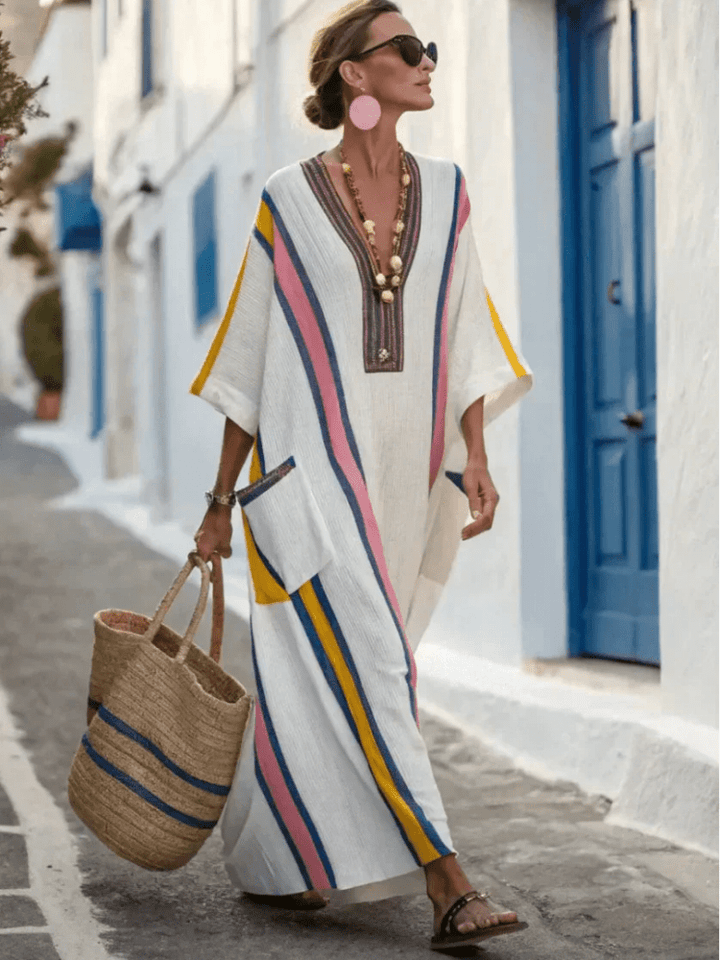 Tavora | Elegante Abito Lungo Cerimonia con Scollo a V 4