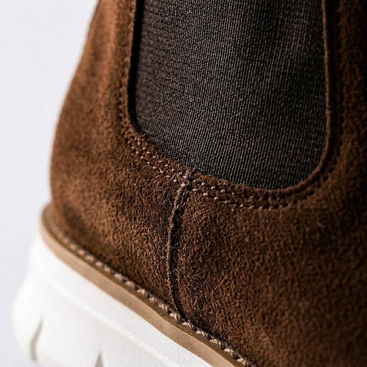 Theodore | Stivali in pregiata pelle scamosciata italiana dalla texture raffinata 4