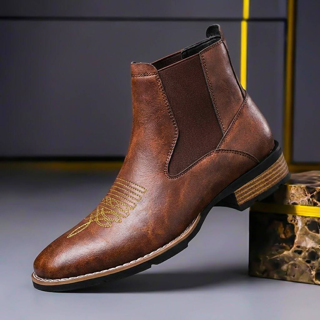 Thomas | Stivali in vera pelle di alta qualità e dal design classico. 0