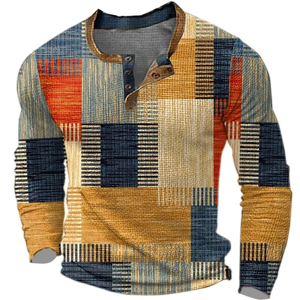 Tomaso | Elegante e Confortevole T-Shirt Uomo Patchwork in Cotone 0