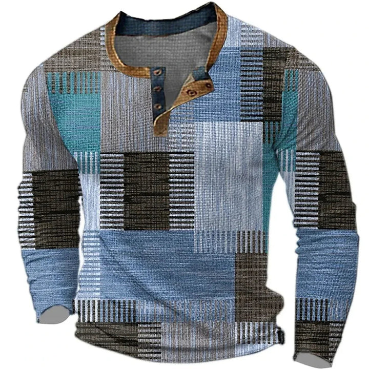 Tomaso | Elegante e Confortevole T-Shirt Uomo Patchwork in Cotone 1