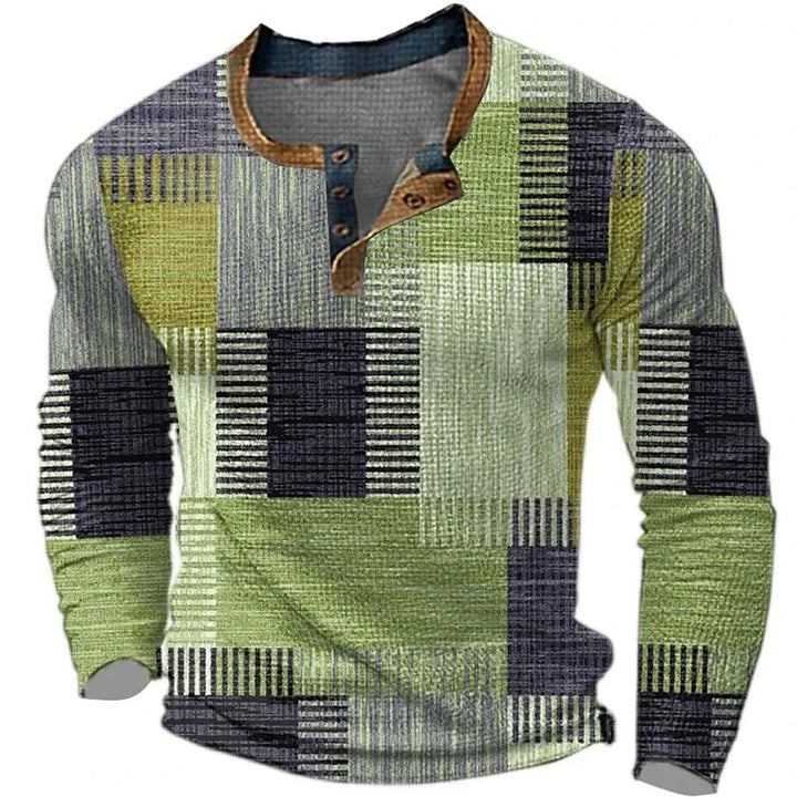 Tomaso | Elegante e Confortevole T-Shirt Uomo Patchwork in Cotone 2