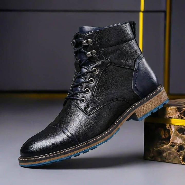 Tristan | Stivali in pelle bicolore di alta qualità e dal design audace 5