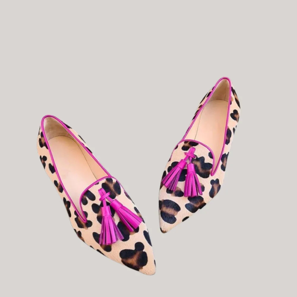 Chiara | Damen-Loafer im Mokassin-Stil mit Leopardenmuster