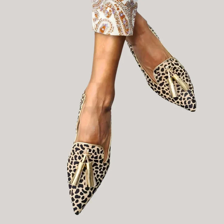 Chiara | Damen-Loafer im Mokassin-Stil mit Leopardenmuster