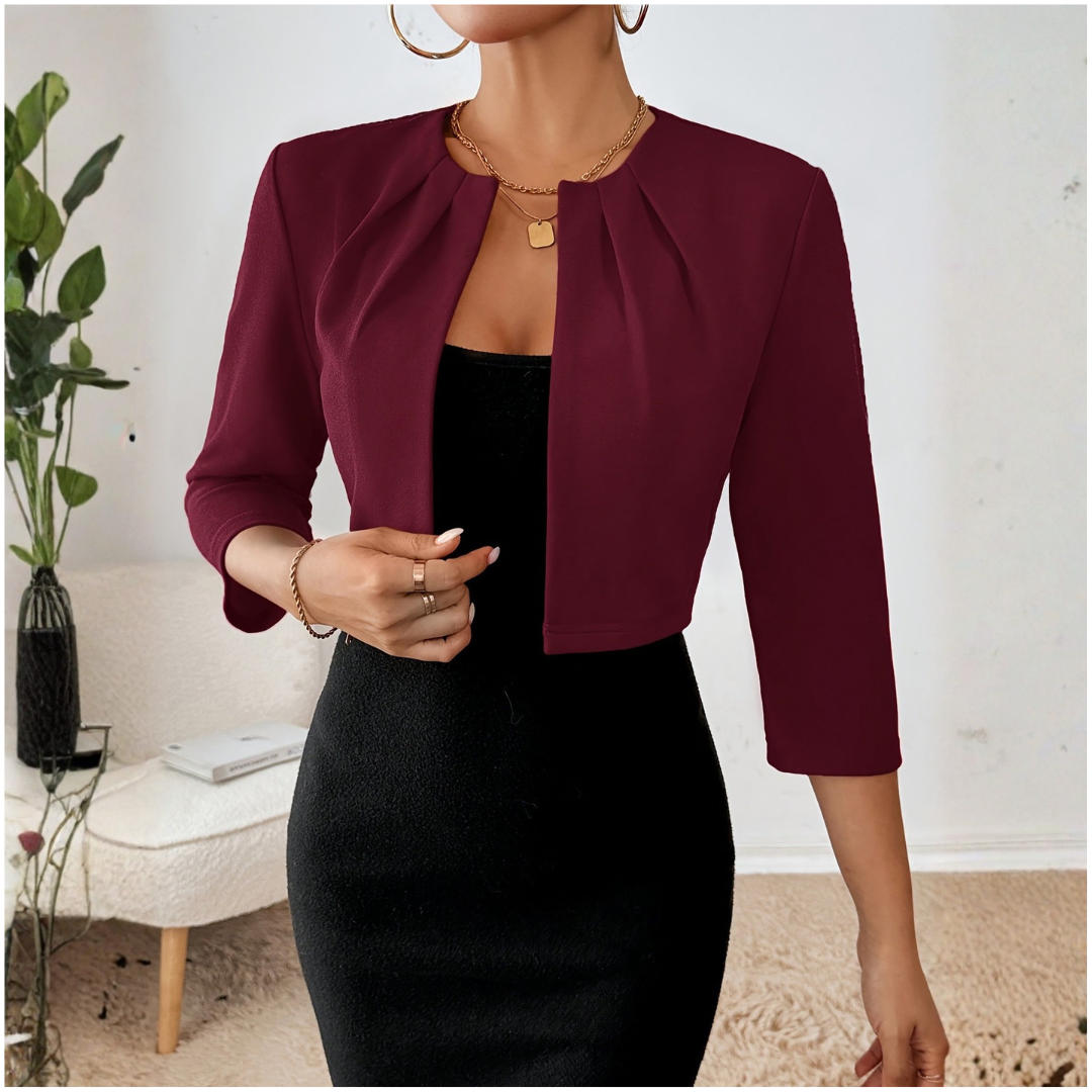 Valentina | Elegante Blazer Corto Nero Donna per Look Moderni e Sofisticati 5