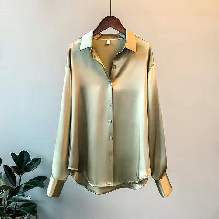 Valentina | Elegante Camicia Bianca Donna in Seta con Dettagli Volant 3