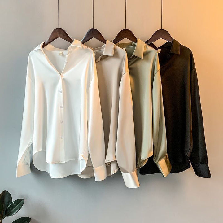Valentina | Elegante Camicia Bianca Donna in Seta con Dettagli Volant 5