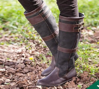 Francesca | Bequeme und wasserdichte kniehohe Lederstiefel