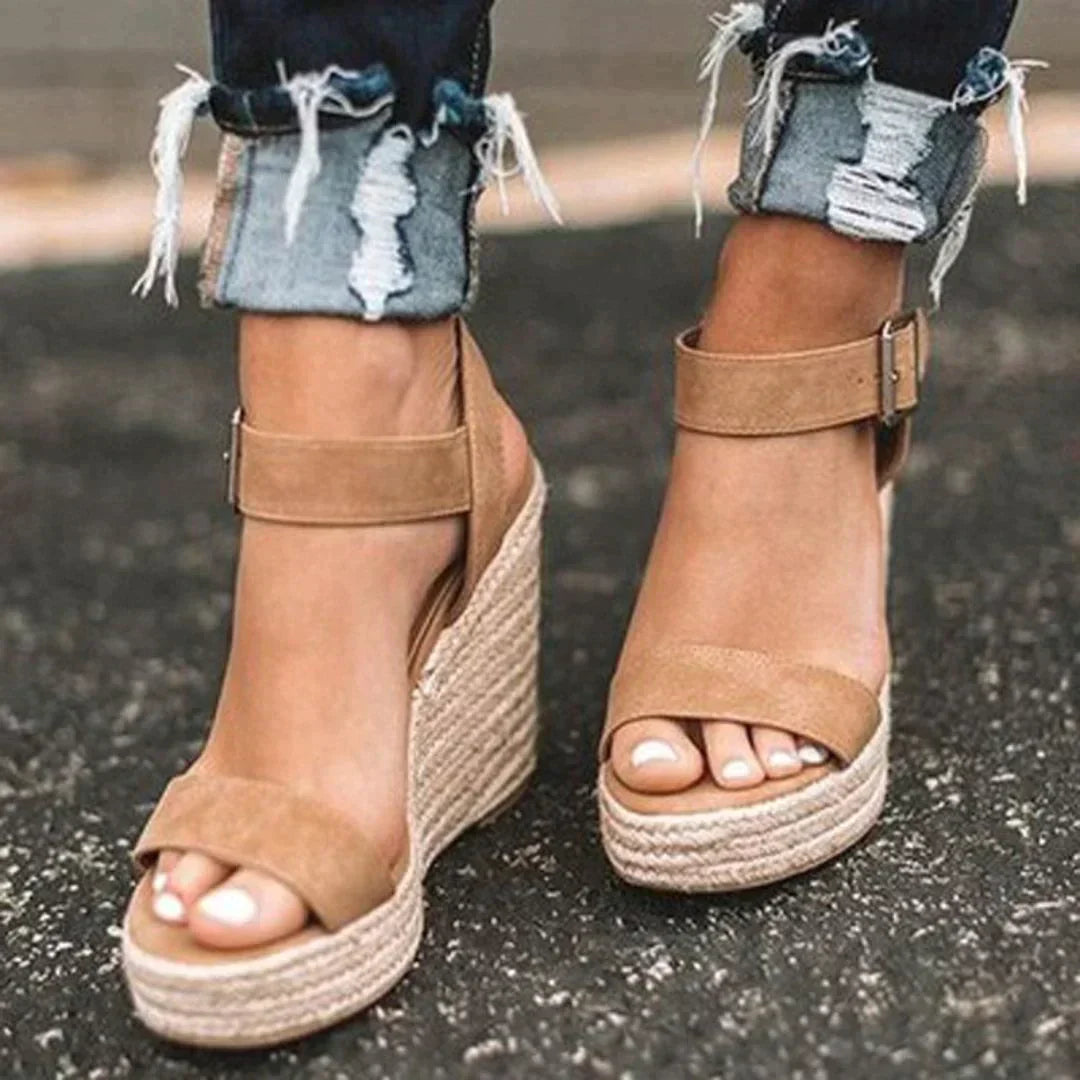 Valentina | Sandali Donna Comodi Eleganti con Zeppa Estivi 7 cm 0