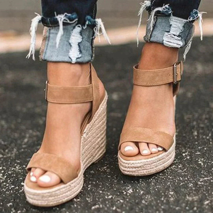 Valentina | Sandali Donna Comodi Eleganti con Zeppa Estivi 7 cm 0