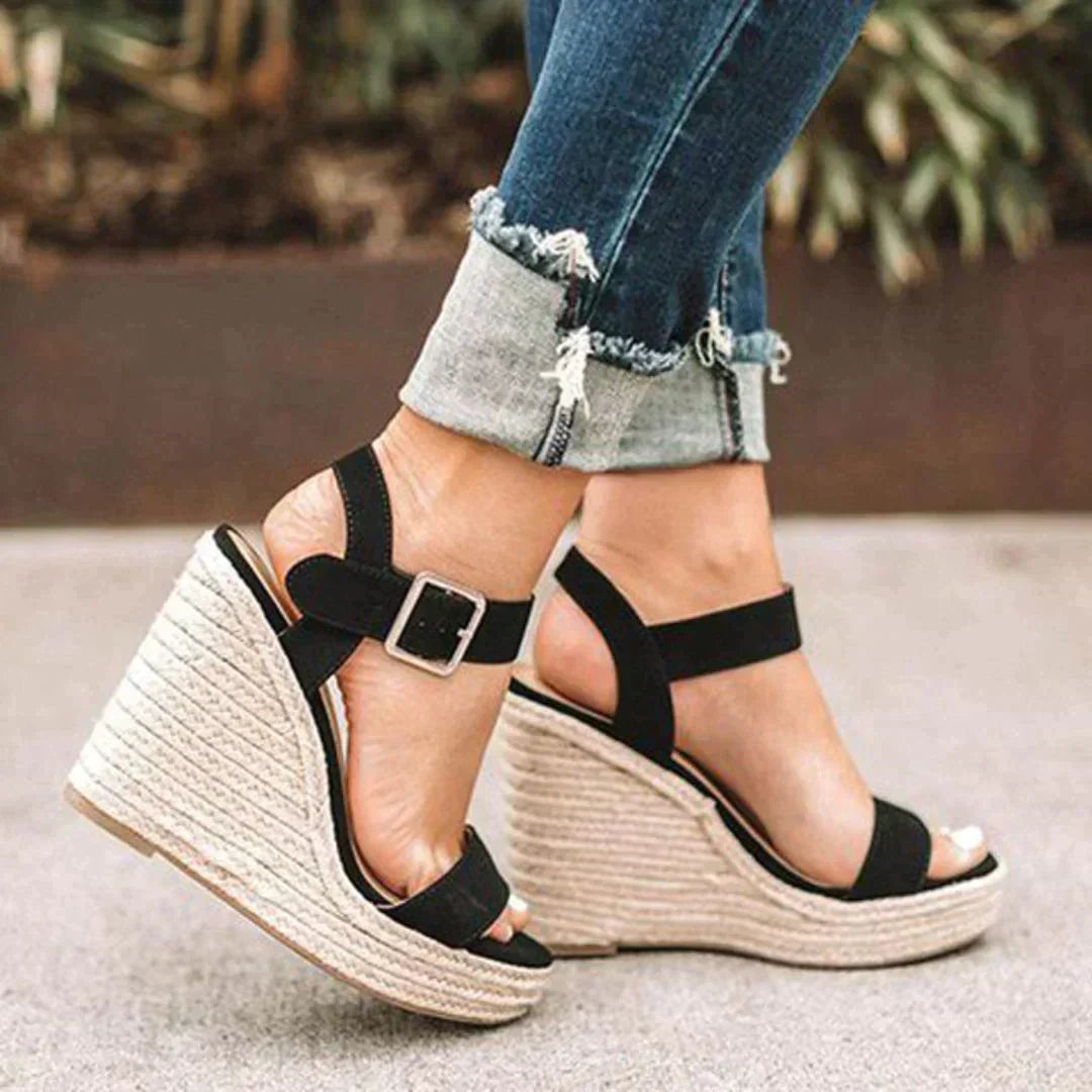 Valentina | Sandali Donna Comodi Eleganti con Zeppa Estivi 7 cm 1
