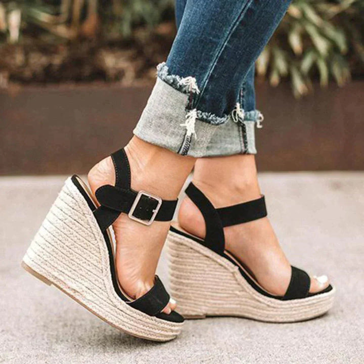 Valentina | Sandali Donna Comodi Eleganti con Zeppa Estivi 7 cm 1