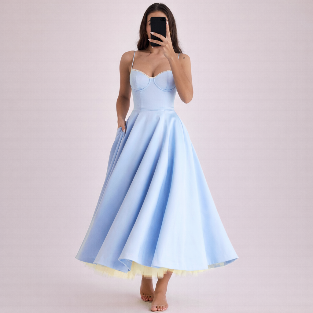 Valeria | Abito Midi Donna con Corsetto Strutturato e Vestibilità Valorizzante 5