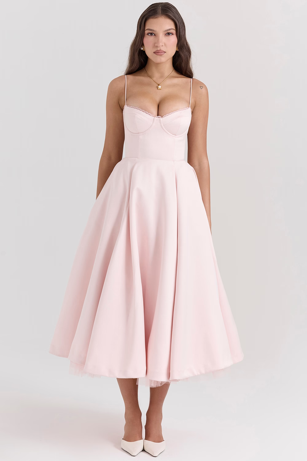 Valeria | Abito Midi Donna con Corsetto Strutturato e Vestibilità Valorizzante 8