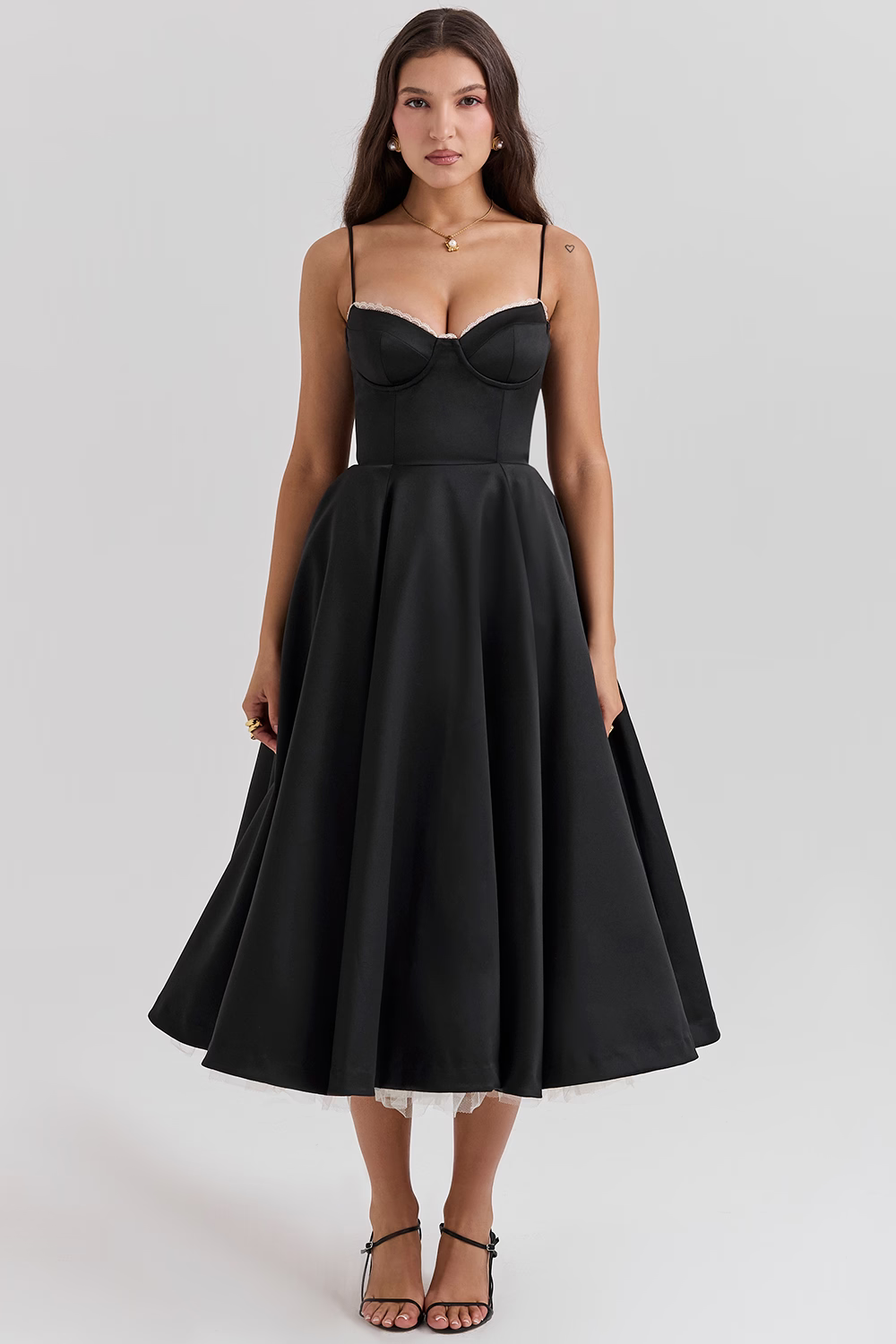 Valeria | Abito Midi Donna con Corsetto Strutturato e Vestibilità Valorizzante 9