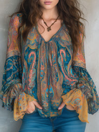 Christin | Camicetta in chiffon raffinata e dal gusto vintage