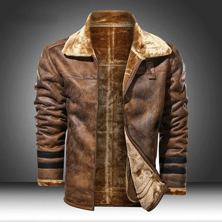 Velmoro | Giacca bomber in pelle elegante e casual 0