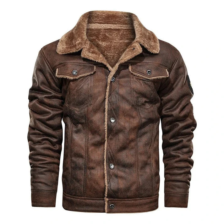Velmoro | Giacca bomber in pelle elegante e casual 1