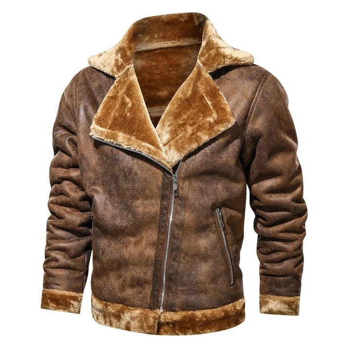 Velmoro | Giacca bomber in pelle elegante e casual 4