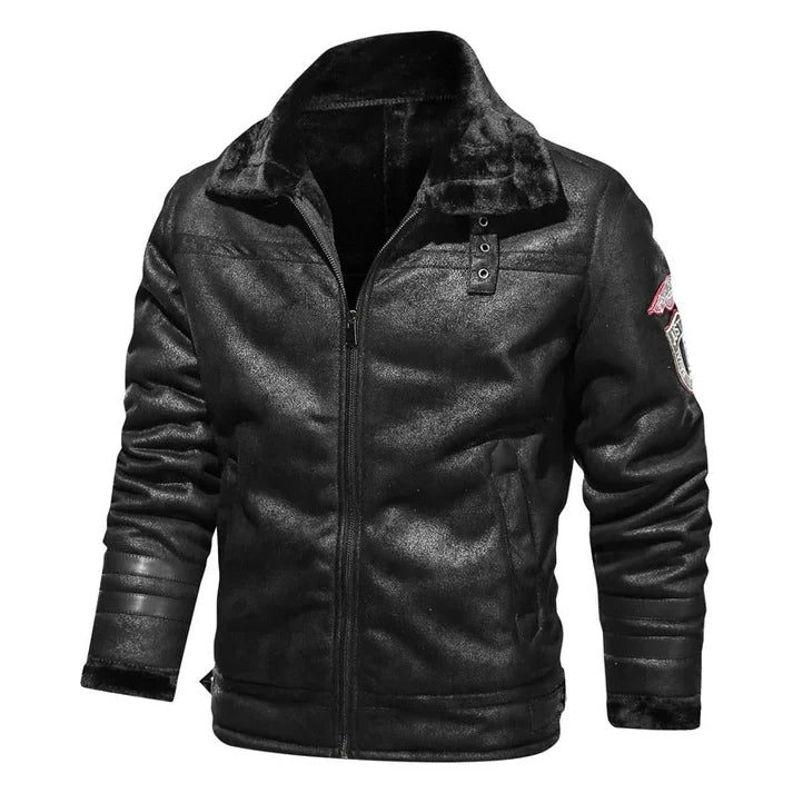 Velmoro | Giacca bomber in pelle elegante e casual 5