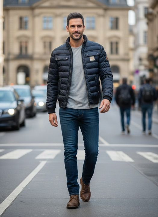 Thorsten | Elegant men's padded winter jacket