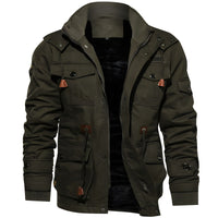Mathias | Militärjacke mit Kapuze und mehreren Taschen