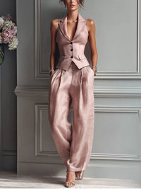 Elena | Gilet raffinato ed elegante set composto da due pezzi