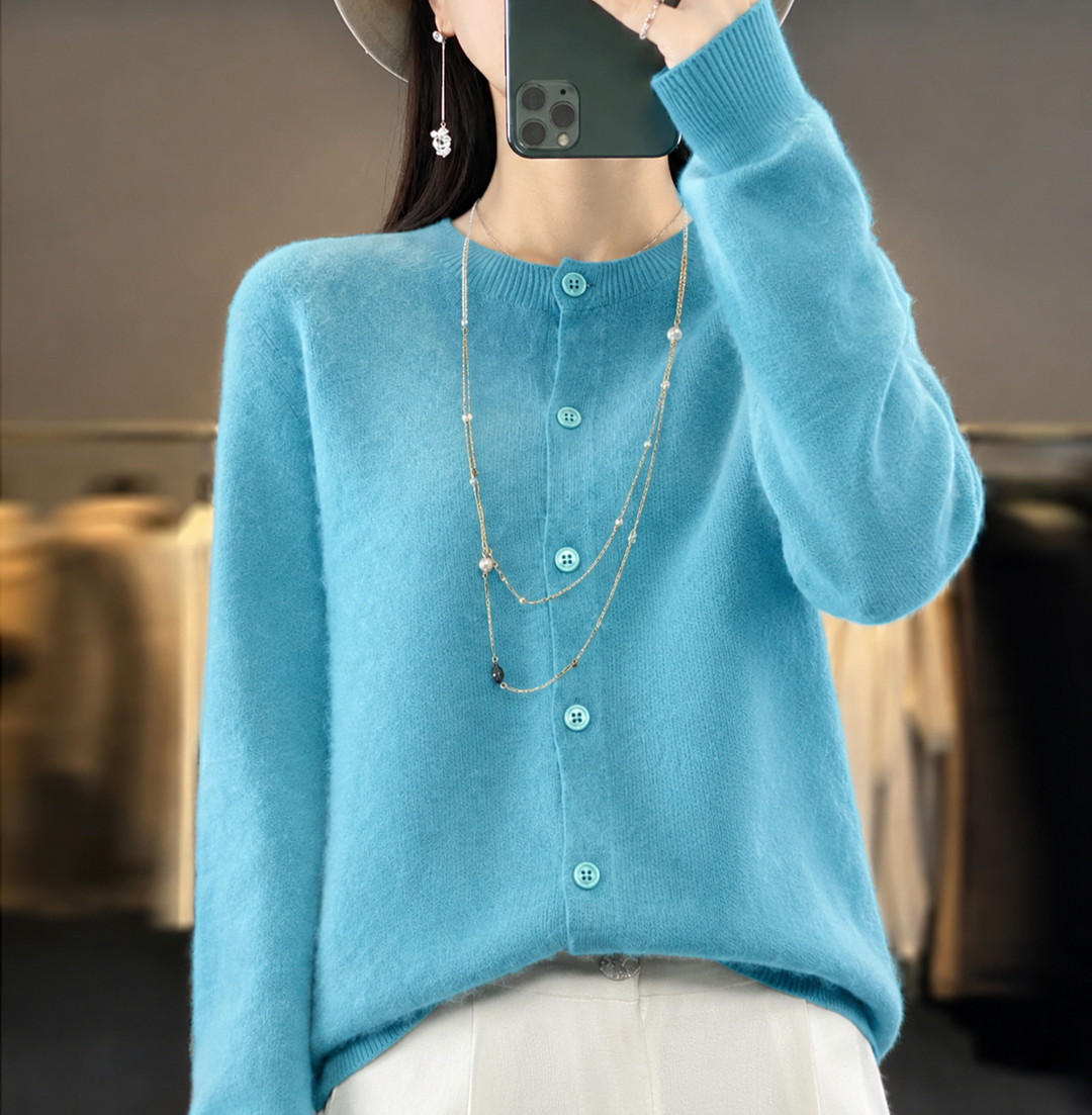 Vittoria | Cardigan Donna Elegante Abbottonatura Classica Vestibilità Ampia 5