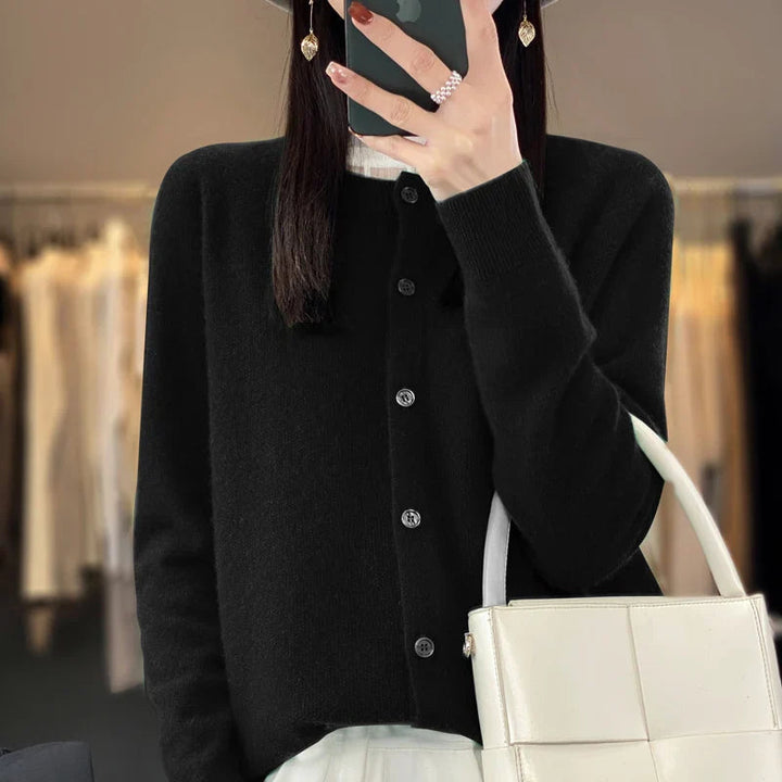 Vittoria | Cardigan Donna Elegante Abbottonatura Classica Vestibilità Ampia 8